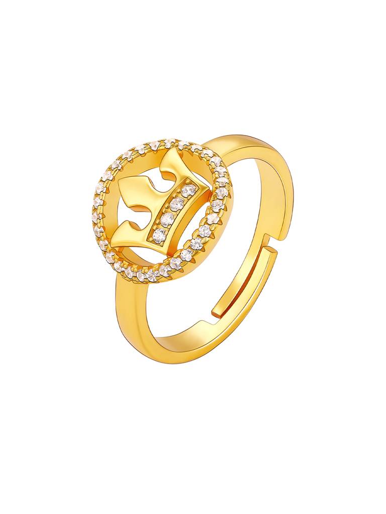 GIVA 925 Sterling Silver Golden Queens Crown Set of Three