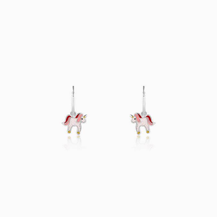 Silver Sweetie Belle Unicorn Kids Earrings (4-12 Yrs) : ER01441