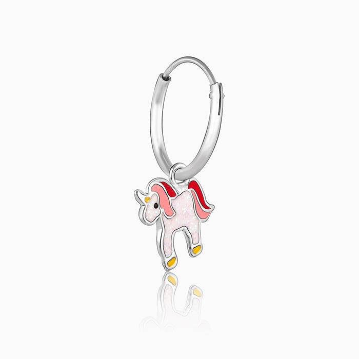 Silver Sweetie Belle Unicorn Kids Earrings (4-12 Yrs) : ER01441