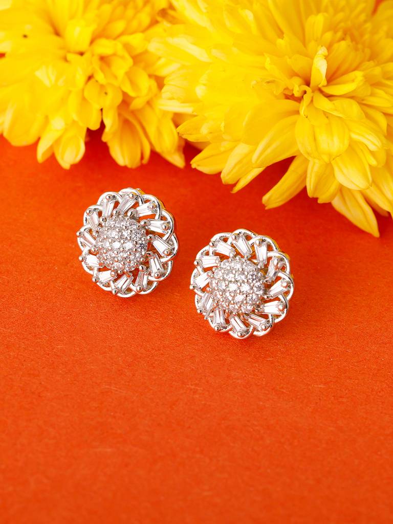 GIVA 925 Sterling Silver Spinning Firework Earrings