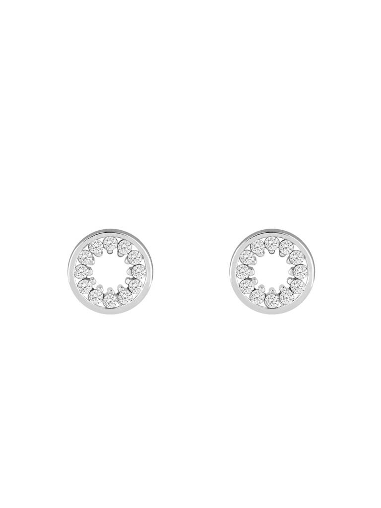 GIVA 925 Sterling Silver Hollow Zircon Studded Earrings