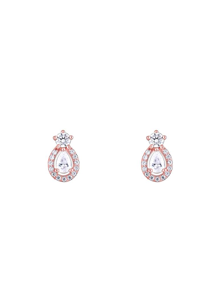 GIVA 925 Sterling Silver Rose Gold Elegant Pear Drop Earrings
