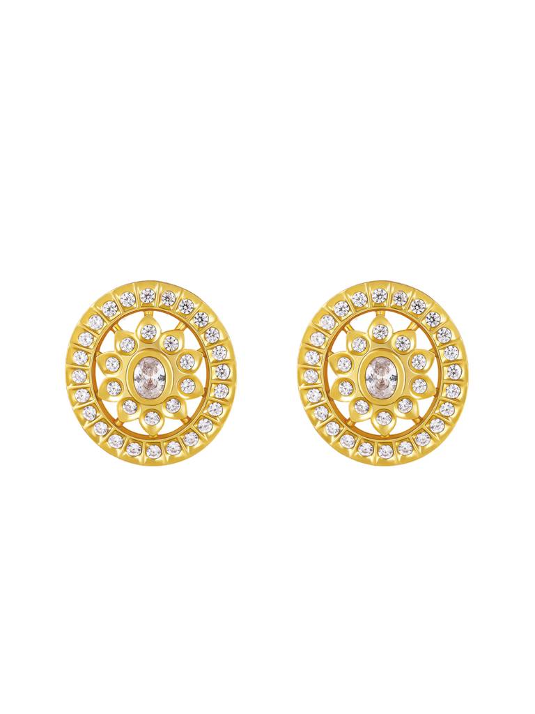 GIVA 925 Sterling Silver Shruti Haasan Golden Bridal Studs
