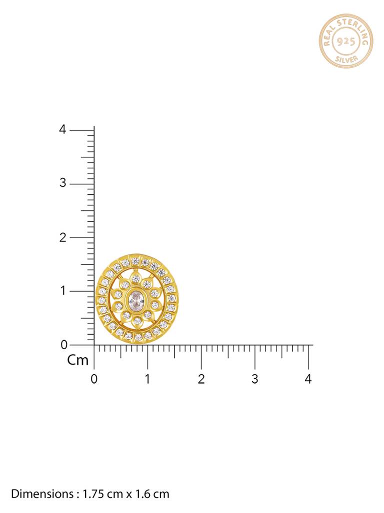 GIVA 925 Sterling Silver Shruti Haasan Golden Bridal Studs