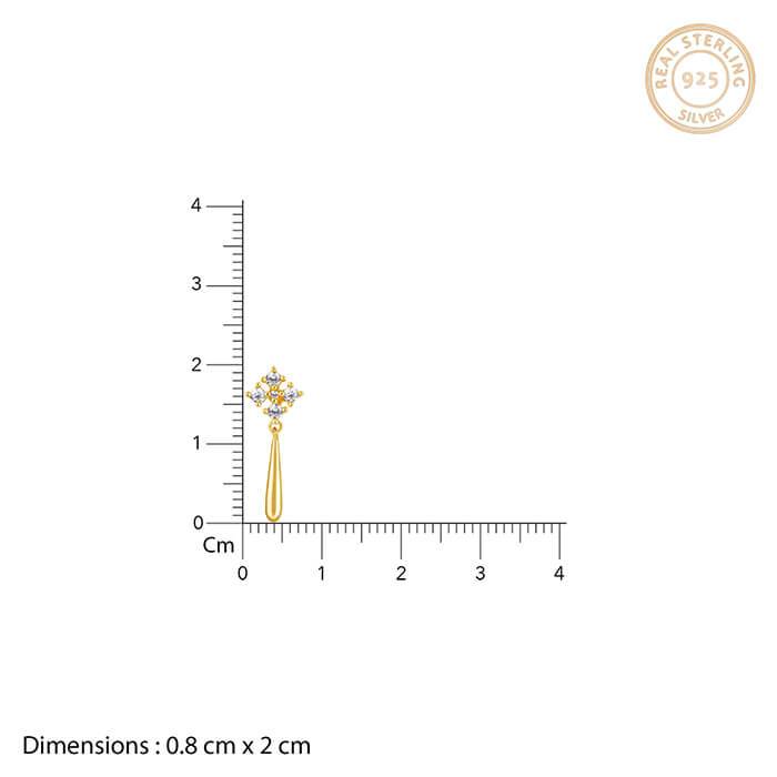 Golden Classy Drop Earrings : ER01484