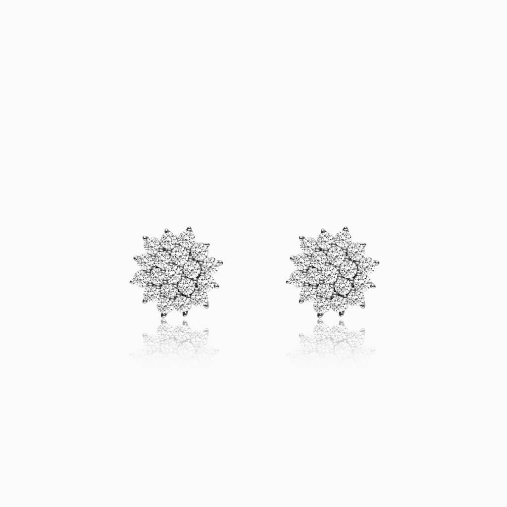 Anushka Sharma Silver Zircon Shining Star Studs : ER0148