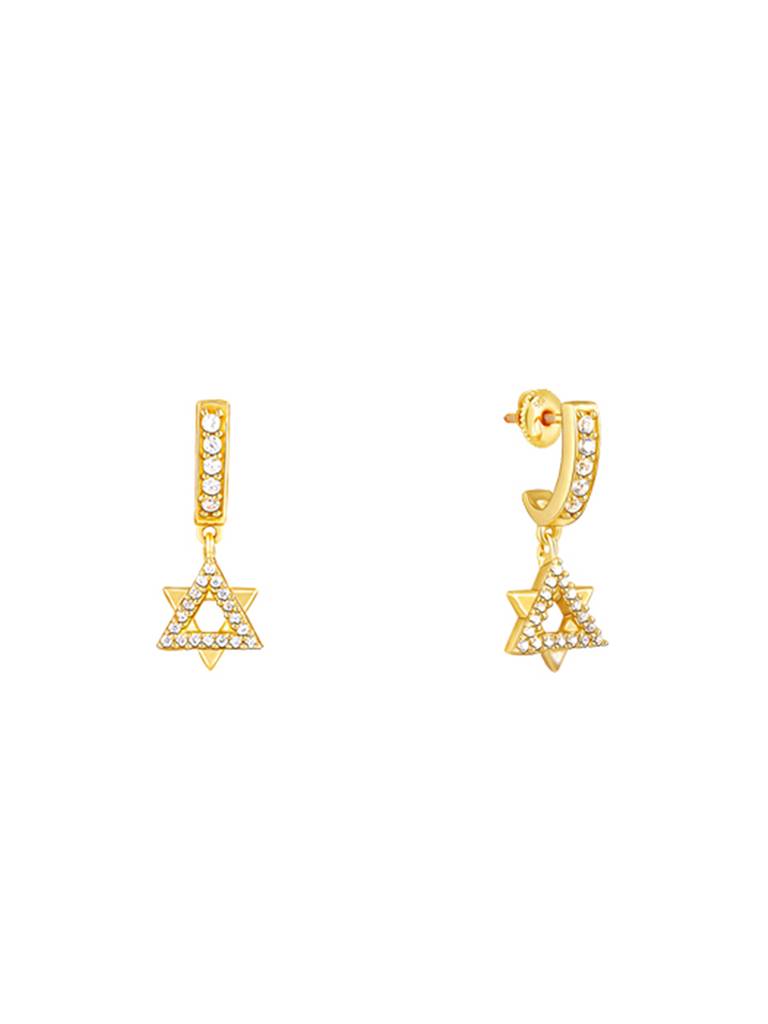 GIVA 925 Sterling Silver Golden Superstar Earrings