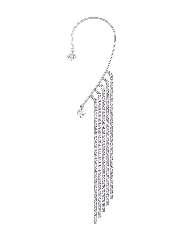 GIVA 925 Sterling Silver Dazzling Dangler Ear Cuff