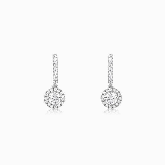 925 Silver Zircon Drizzle Drop Earrings : ER0150