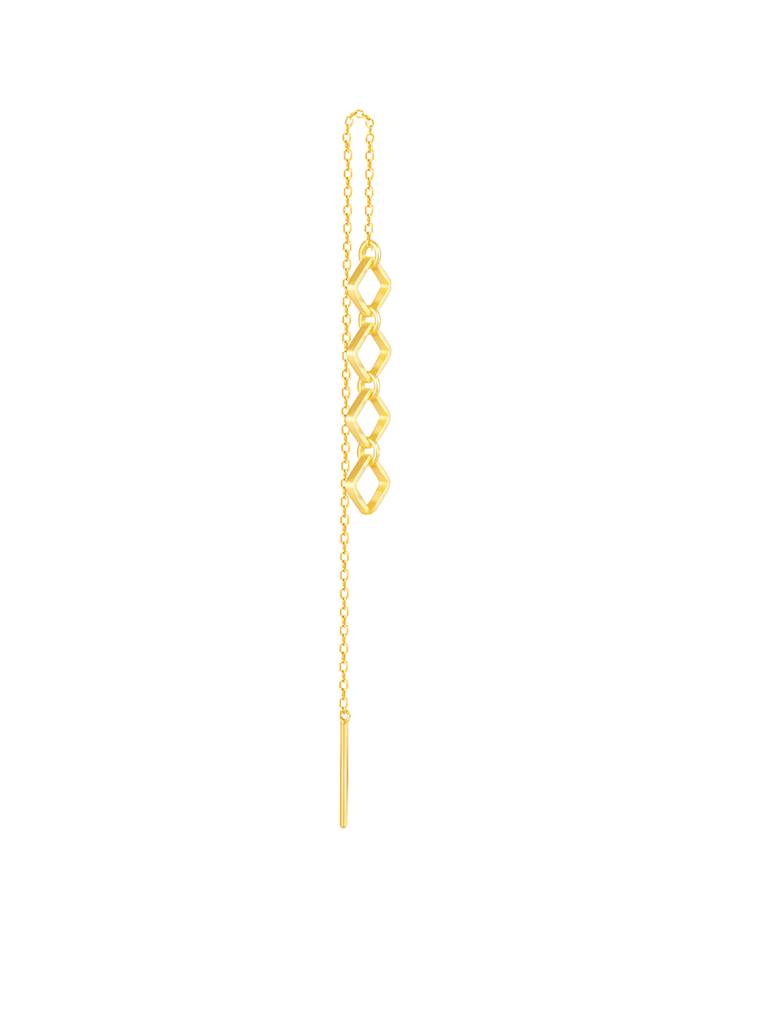 GIVA 925 Sterling Silver Golden Hanging Kite Earrings