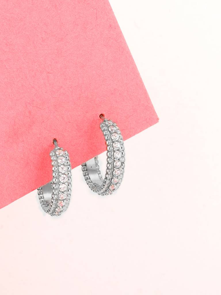 GIVA 925 Sterling Silver Joy of Life Hoop Earrings