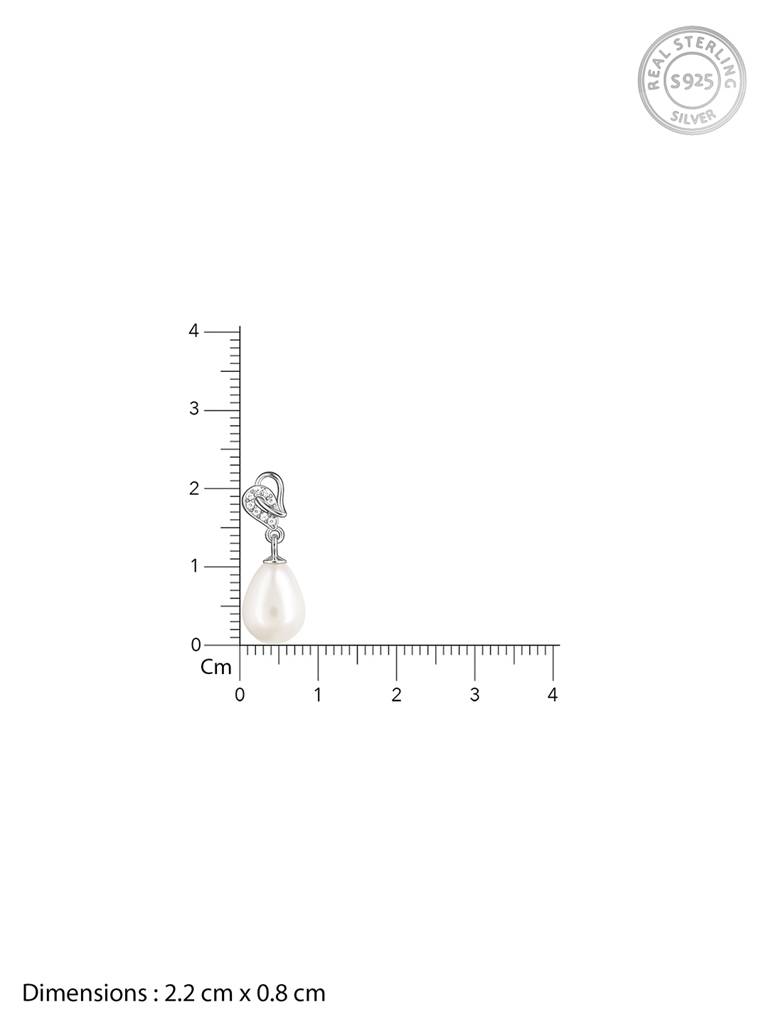 GIVA 925 Sterling Silver Elegant Pearl Drop Set
