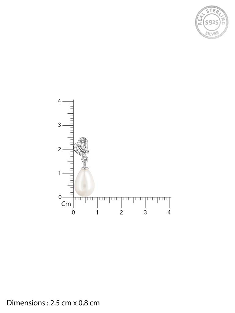 GIVA 925 Sterling Silver Elegant Pearl Drop Set