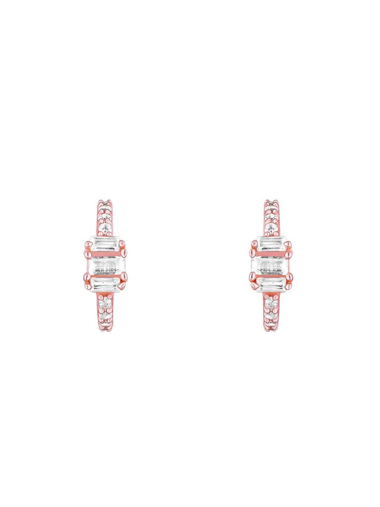 GIVA 925 Sterling Silver Rose Gold Be My Queen Earrings