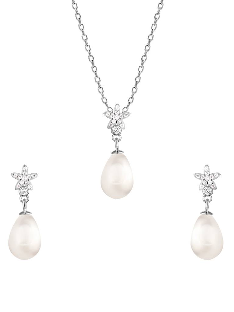 GIVA 925 Sterling Silver Starry Pearl Set