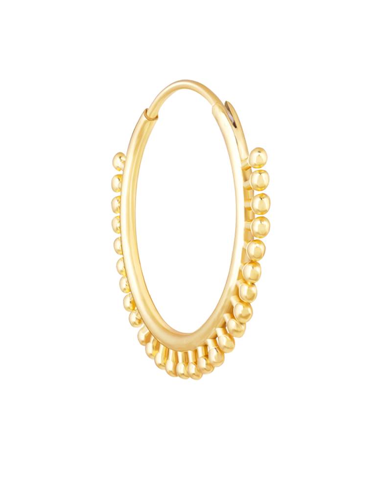 GIVA 925 Sterling Golden Classic Hoop Earrings