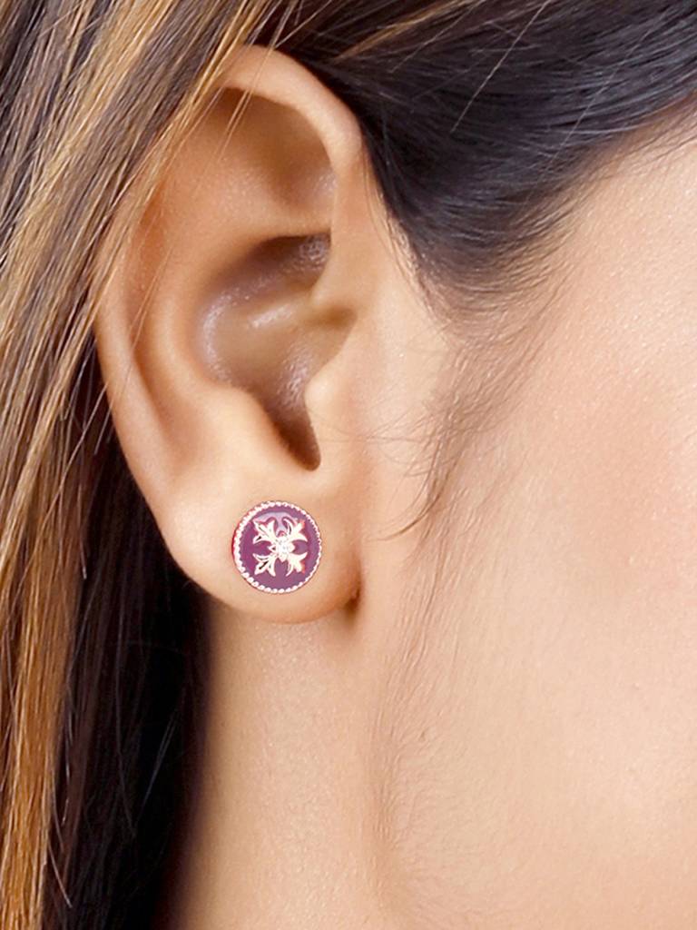GIVA 925 Sterling Silver Rose Gold St Peters Church Art Earrings