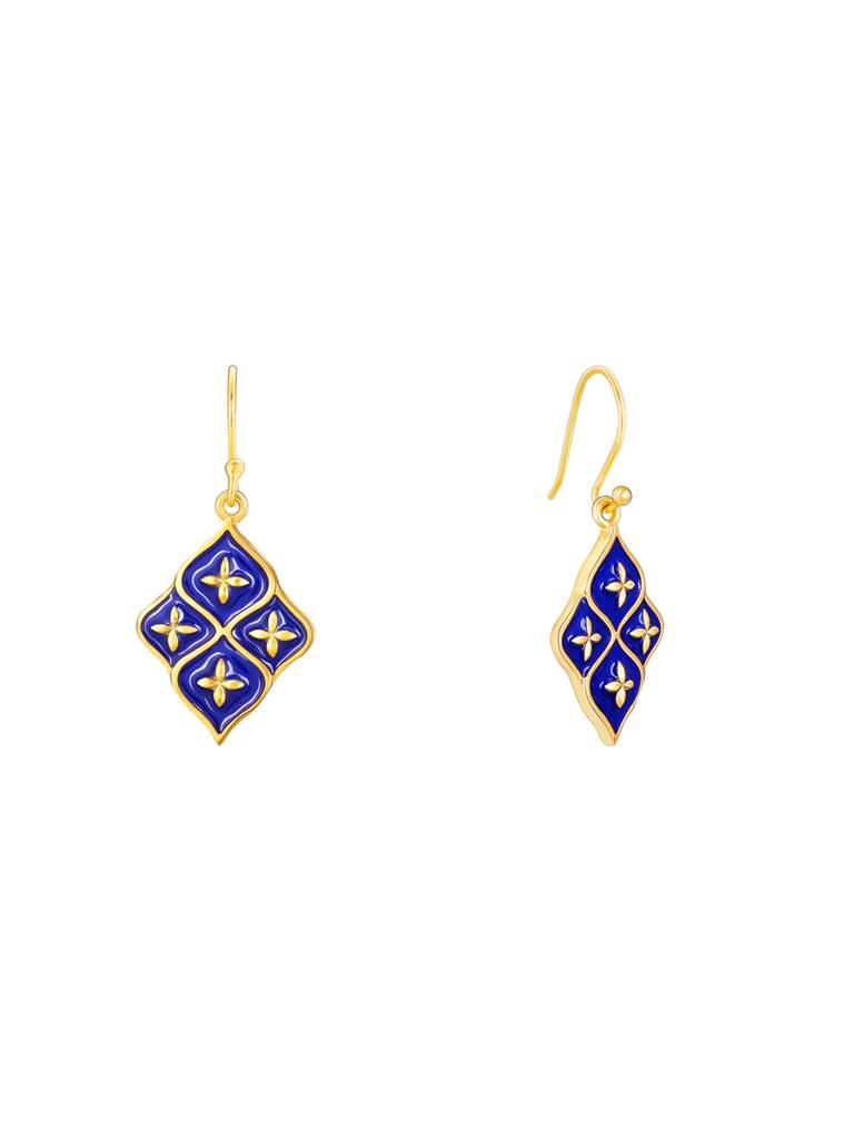 GIVA 925 Sterling Silver Golden Queens Room Lantern Earrings