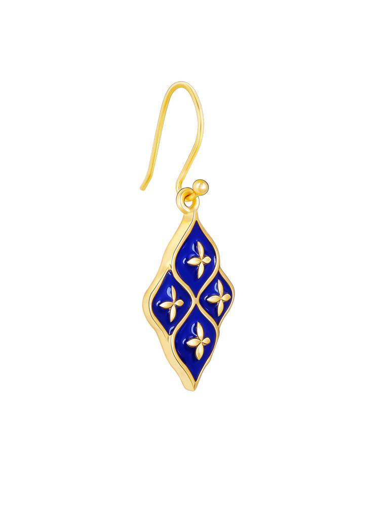 GIVA 925 Sterling Silver Golden Queens Room Lantern Earrings