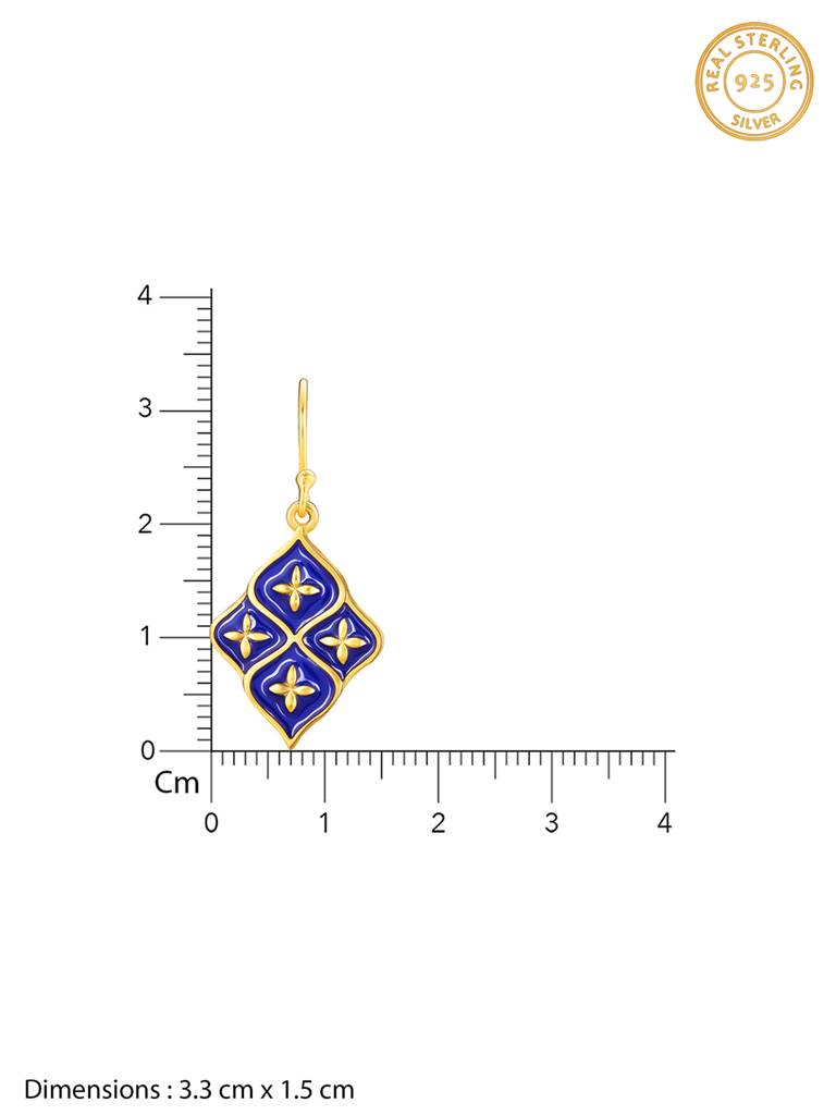 GIVA 925 Sterling Silver Golden Queens Room Lantern Earrings