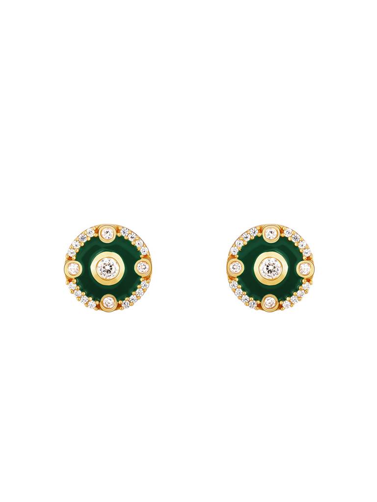 GIVA 925 Sterling Silver Golden St Peters Church Baroque Earrings