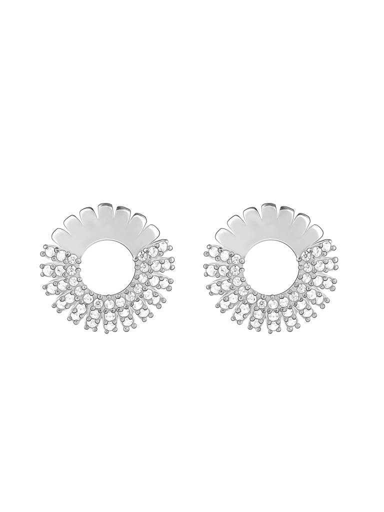 GIVA 925 Sterling Silver Zircon Wreath Earrings