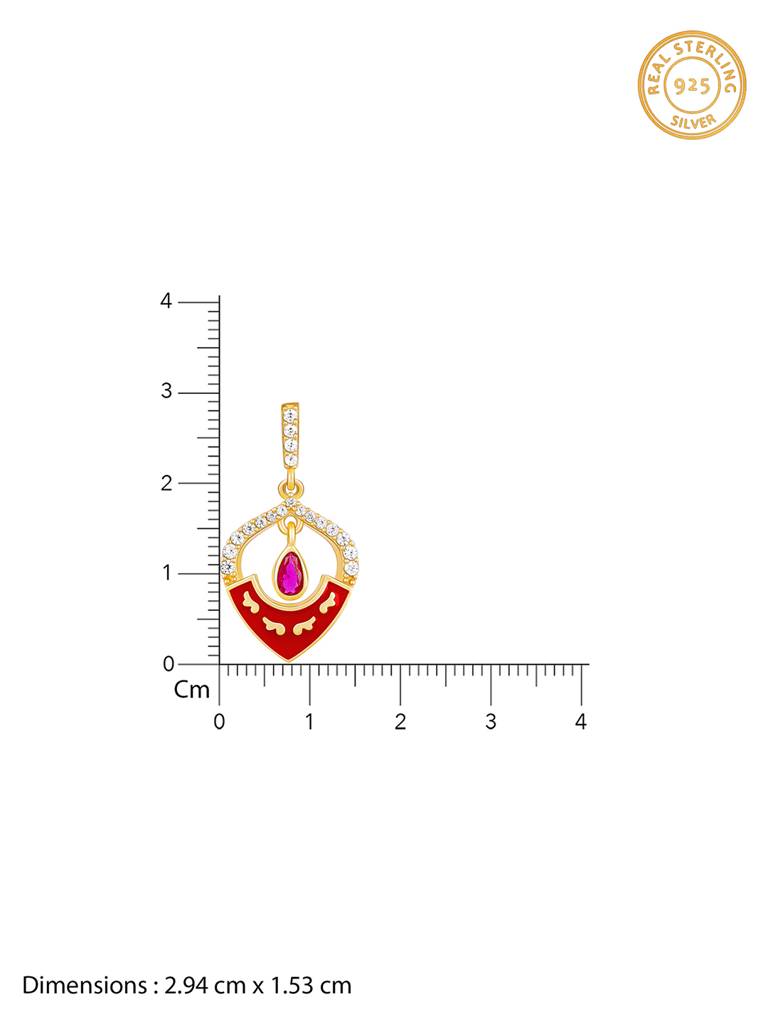 GIVA 925 Sterling Silver Golden Flower Decor Earrings