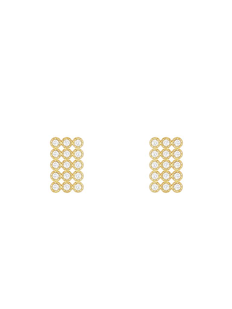 GIVA 925 Sterling Silver Golden Web of Love Earrings