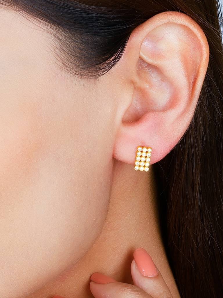 GIVA 925 Sterling Silver Golden Web of Love Earrings