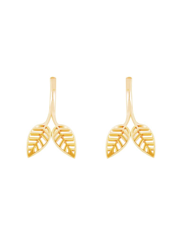 GIVA 925 Sterling Silver Golden Foliage Fantasy Earrings