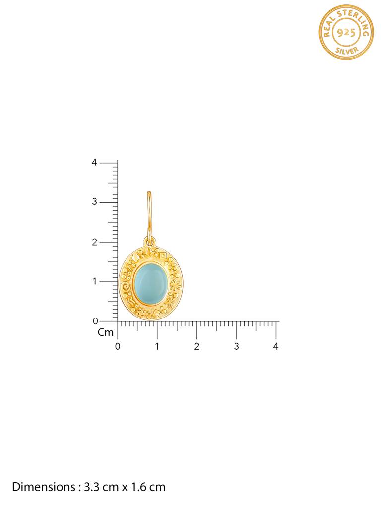 GIVA 925 Sterling Silver Golden Ancient Earrings