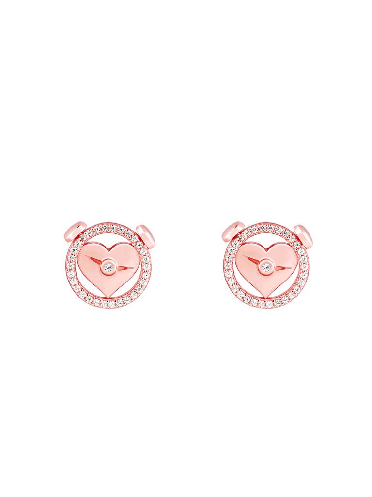 GIVA 925 Sterling Silver Rose Gold I Miss You Stud Earrings