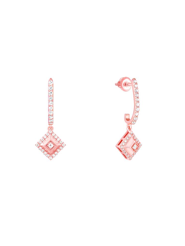 Giva 925 Sterling Silver Rose Gold Blend Of Beauty Signature Earrings