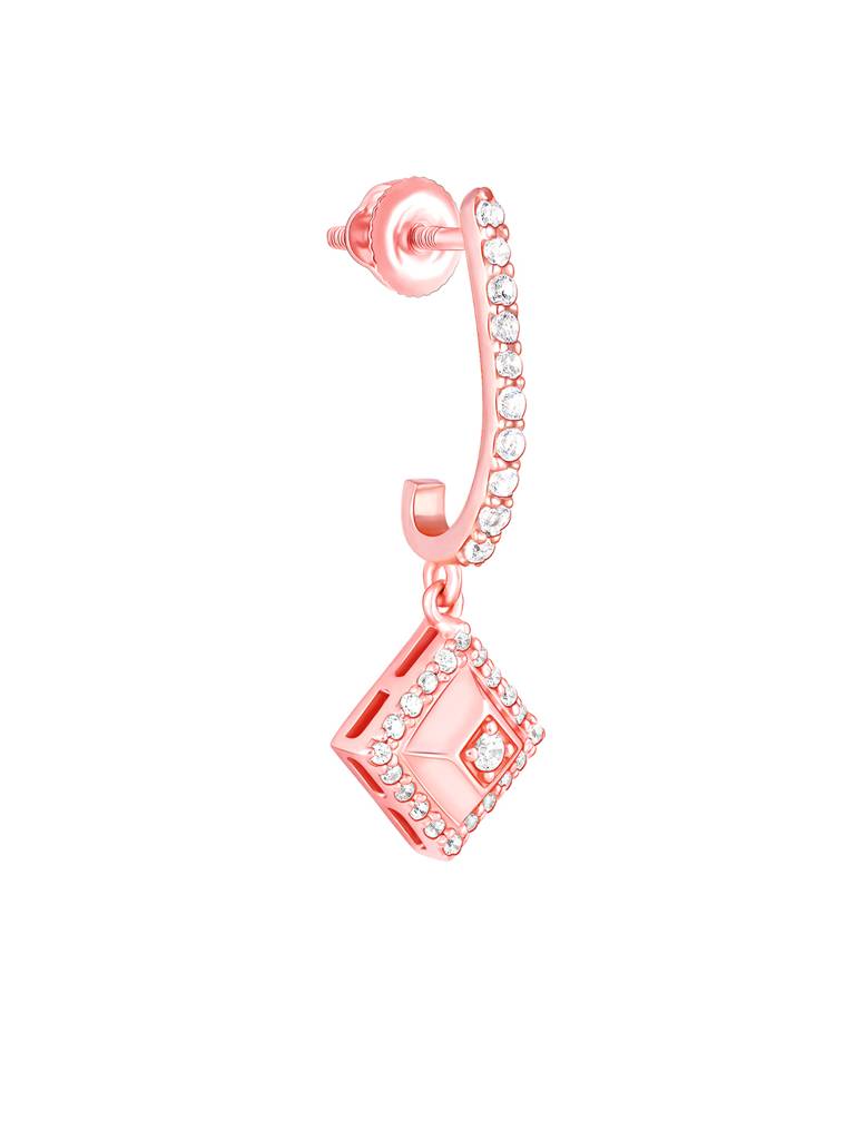 Giva 925 Sterling Silver Rose Gold Blend Of Beauty Signature Earrings