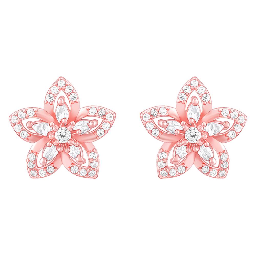 Giva 925 Silver Rose Gold Viola Earrings : ER01848