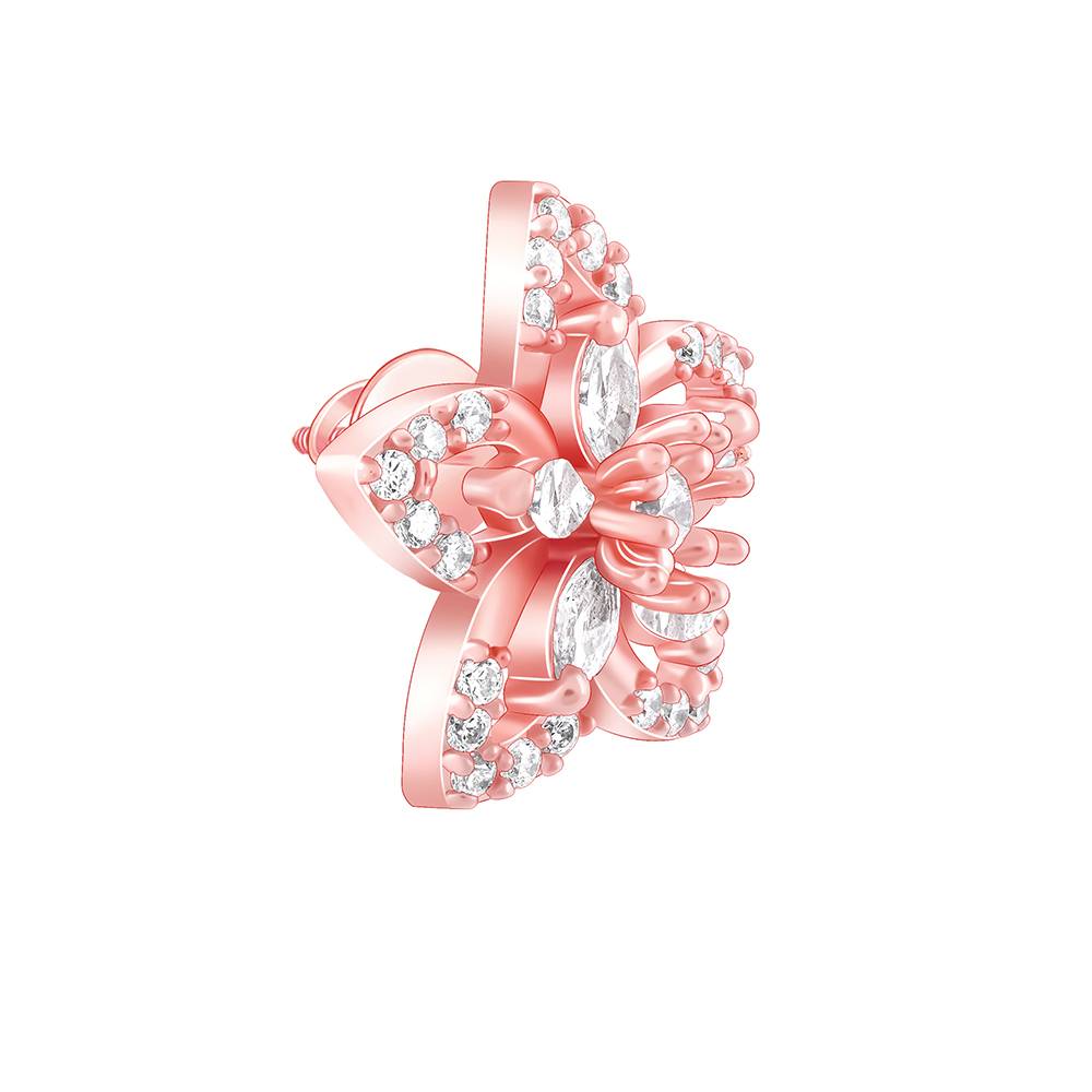 Giva 925 Silver Rose Gold Viola Earrings : ER01848