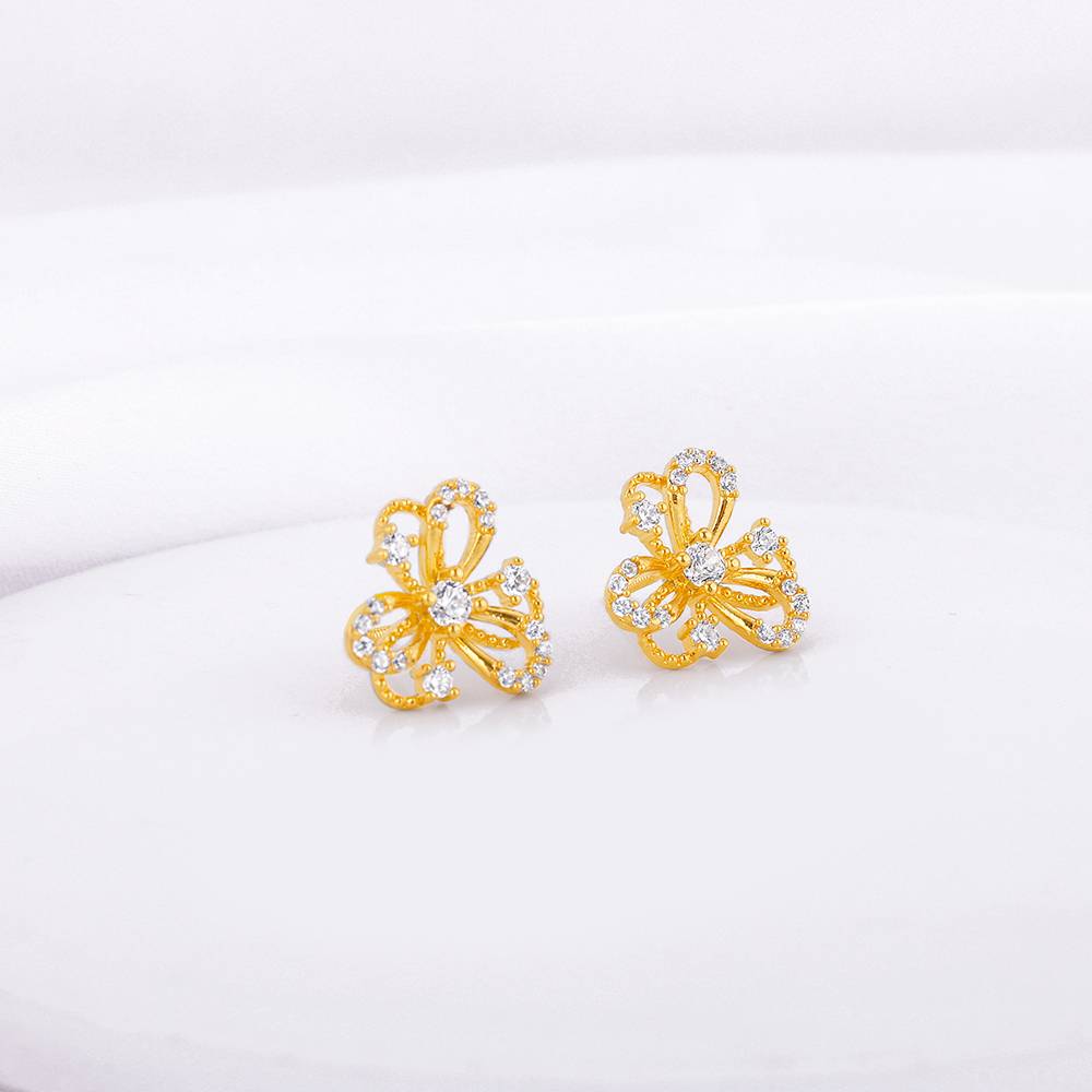 Giva 925 Silver Golden Blè´¸M Earrings : ER01849