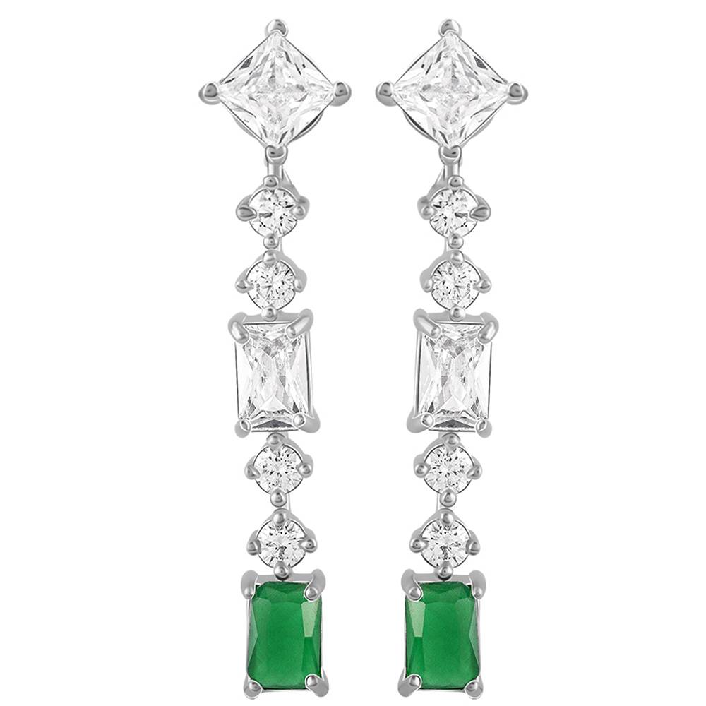 Giva 925 Silver Artful Green Earrings : ER01851