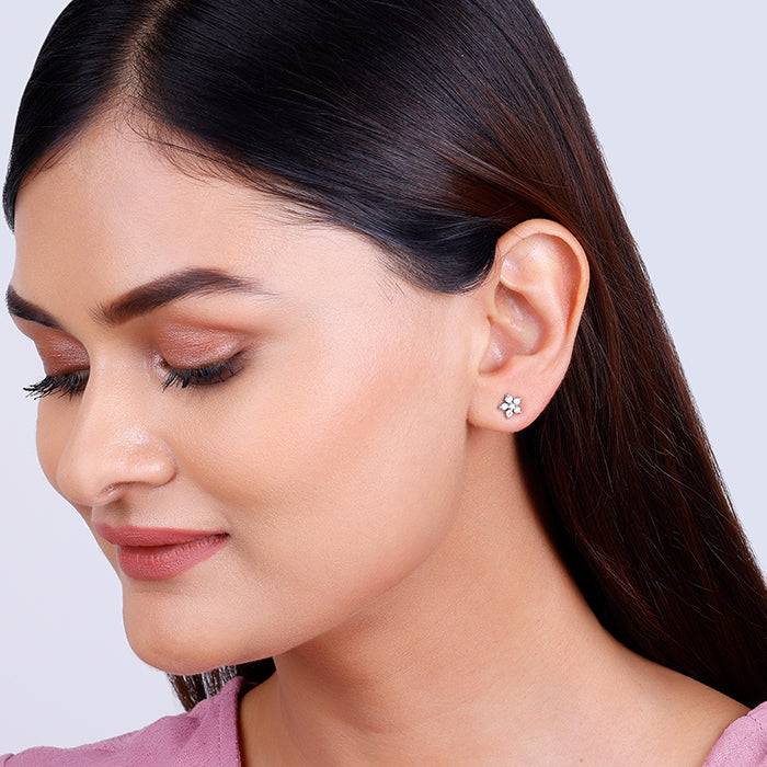 Giva 925 Sterling Silver Twinkling Floral Earrings| Studs To Gift Women & Girls | With Cer : ER01859