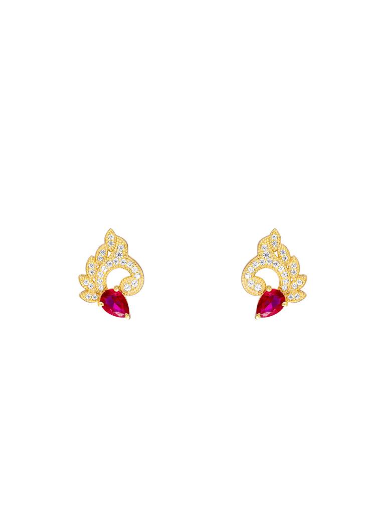 Giva 925 Sterling Silver Golden Meant To Shine Earrings