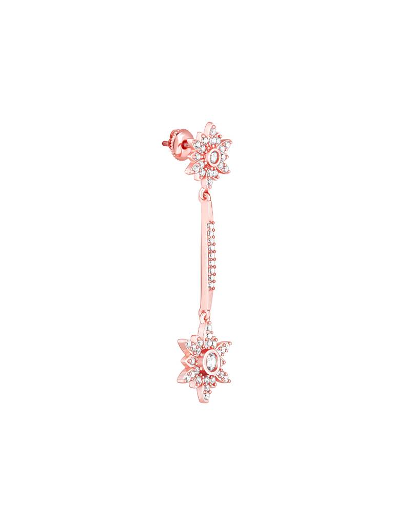 Giva 925 Sterling Silver Golden Snowflakes Dangle Earrings
