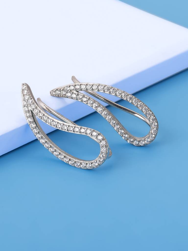 Giva 925 Sterling Silver Soft Petal Earrings