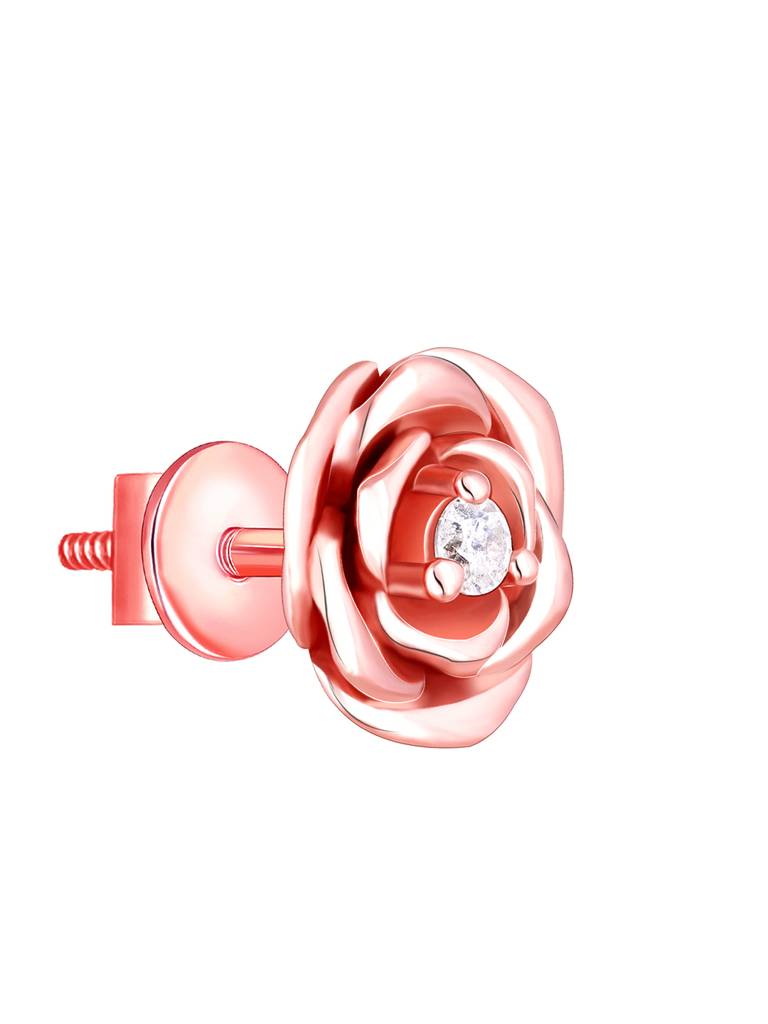 Giva 925 Sterling Silver Rose Gold New Spring Bloom Earrings