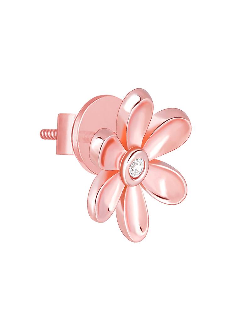 Giva 925 Sterling Silver Rose Gold The World Of The Flower Earrings