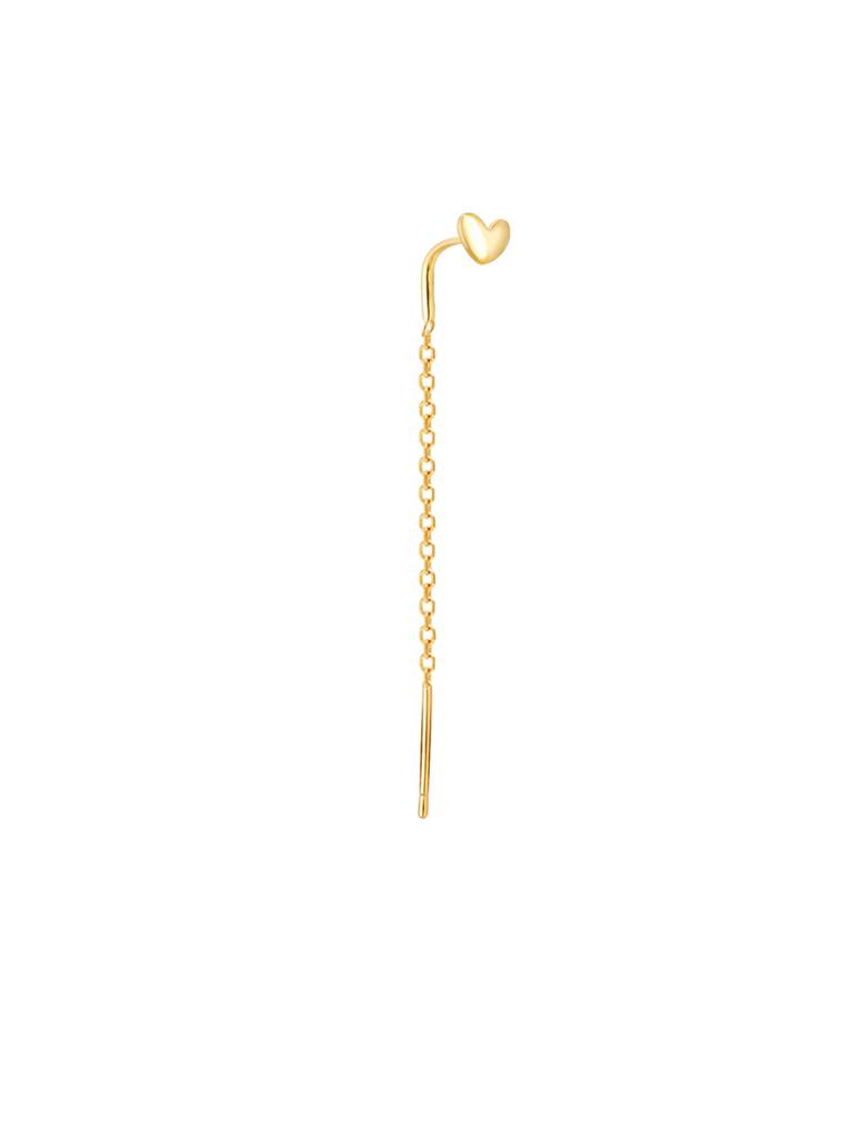 Giva 925 Sterling Silver Gold Give Me Your Heart Earrings