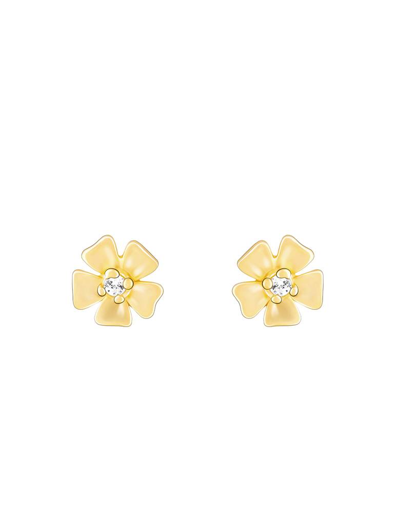 Giva 925 Sterling Silver Golden Florally Yours Earrings