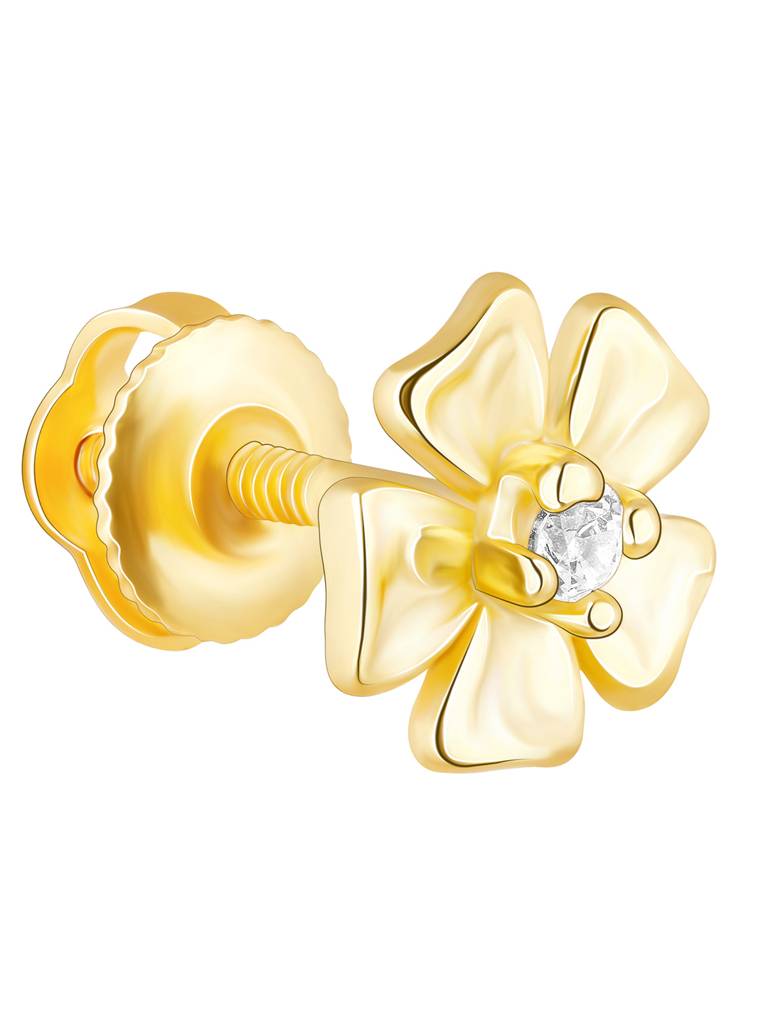 Giva 925 Sterling Silver Golden Florally Yours Earrings