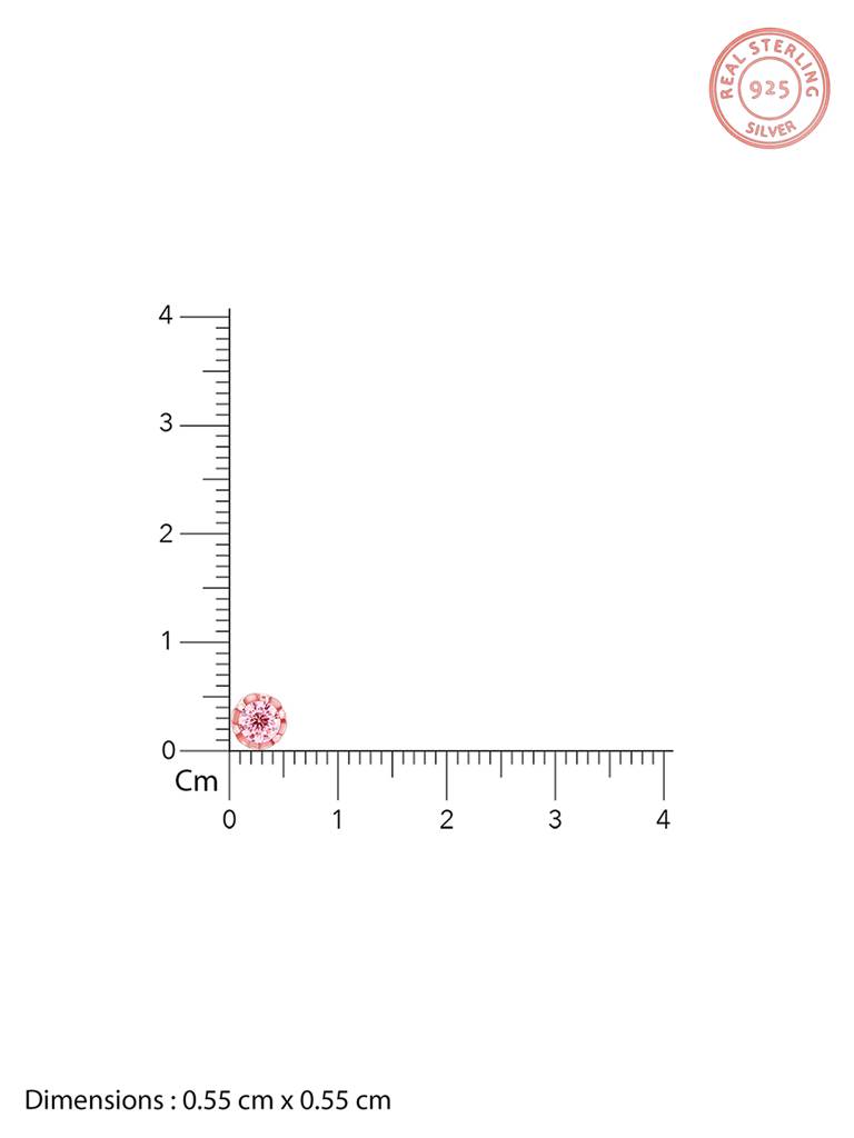 Giva 925 Sterling Silver Rose Gold You'Re One Of A Kind Earrings