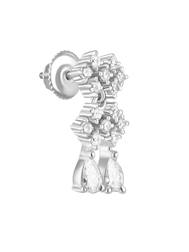 Giva 925 Sterling Silver Sparkling Star Earrings