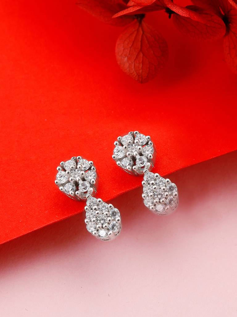 Giva 925 Sterling Silver Imperial Flower Earrings